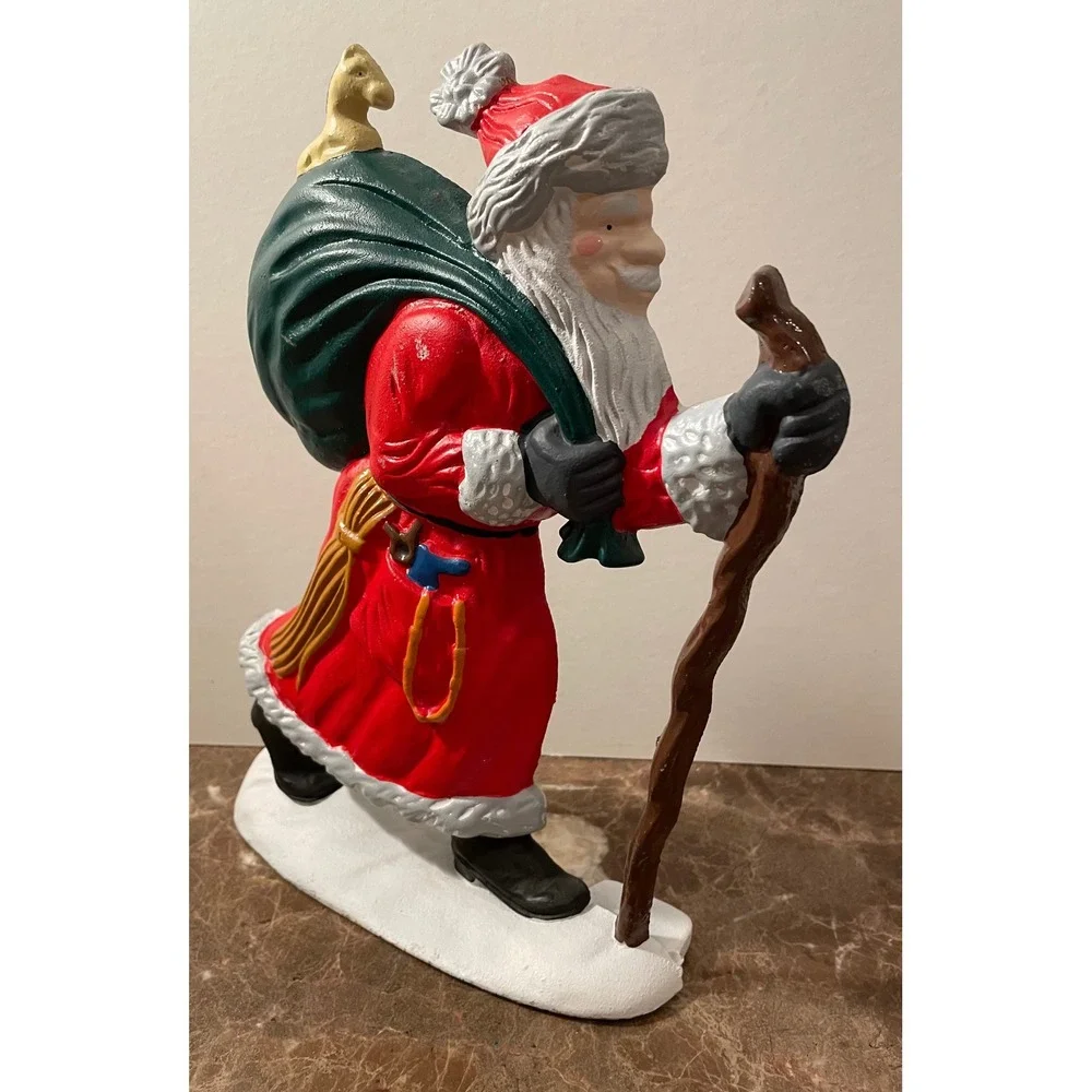 Old World Christmas Santa‎ Claus Cast Iron Figurine Door Stop Christmas Holiday